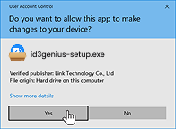Click "Yes" to continue
